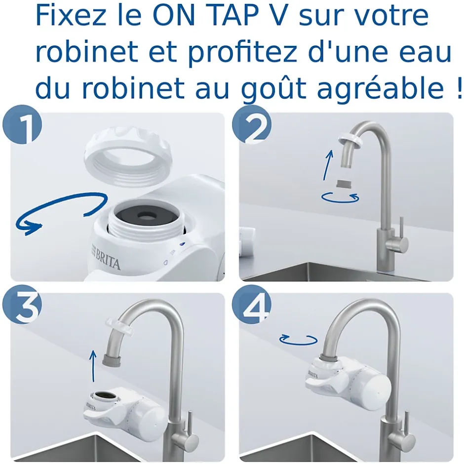 Cartouche pour système de filtration sur robinet ON TAP V-Brita New