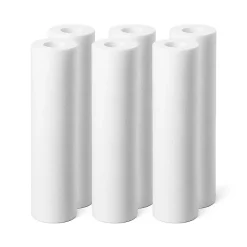 Cartouches anti-sédiments 9' 3/4 lot de 6 filtre à eau sous évier - 50 µm^Sinea New