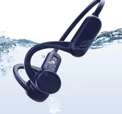 Casque à conduction osseuse IP68 étanche Bluetooth 5.0 bleu^Vendos85 Online