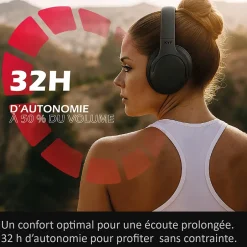 Casque Audio portable Bluetooth ANC Réduction active de bruit^Kyf Best