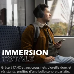 Casque Audio portable Bluetooth ANC Réduction active de bruit^Kyf Best