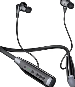 Casque Bluetooth écouteurs de Sport 100 Heures de Lecture noir-Vendos85 Discount