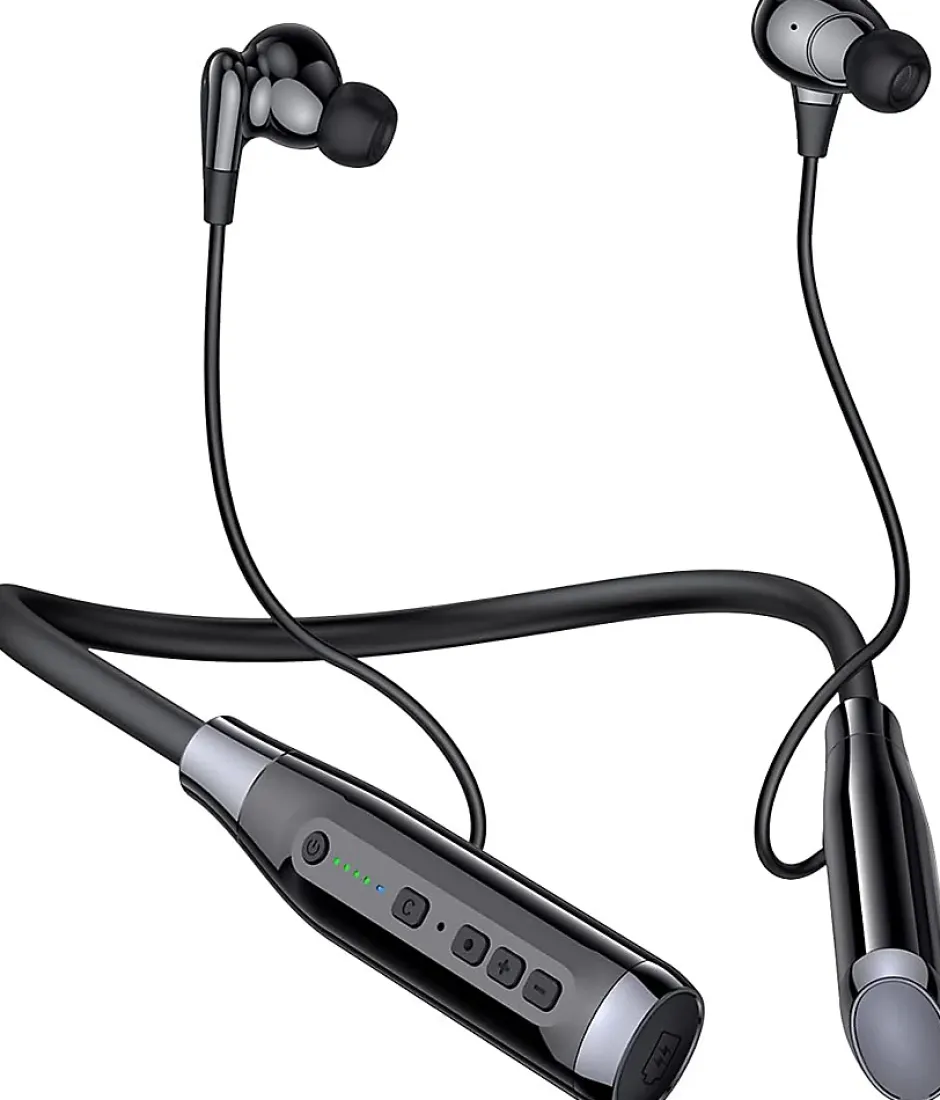 Casque Bluetooth écouteurs de Sport 100 Heures de Lecture noir-Vendos85 Discount