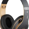 Casque Bluetooth sans Fil, stéréo Pliables Hi-FI Écouteurs avec Microphone intégré Micro SD/TF FM or noir-Vendos85 Online