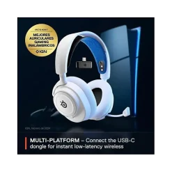 Casque Micro Gaming sans fil Arctis Nova 7P pour PS PC Mac Nintendo Switch Oculus Quest 2 et Android Blanc-Steelseries