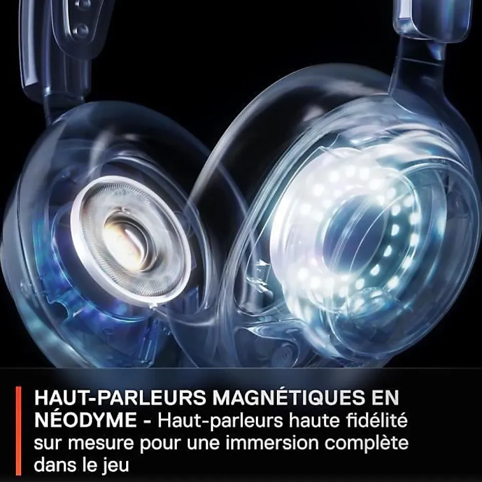 Casque Micro Gaming sans fil Arctis Nova 7P pour PS PC Mac Nintendo Switch Oculus Quest 2 et Android Blanc-Steelseries