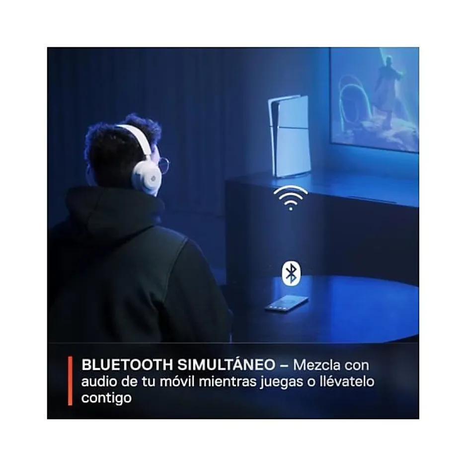 Casque Micro Gaming sans fil Arctis Nova 7P pour PS PC Mac Nintendo Switch Oculus Quest 2 et Android Blanc-Steelseries