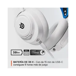 Casque Micro Gaming sans fil Arctis Nova 7P pour PS PC Mac Nintendo Switch Oculus Quest 2 et Android Blanc-Steelseries