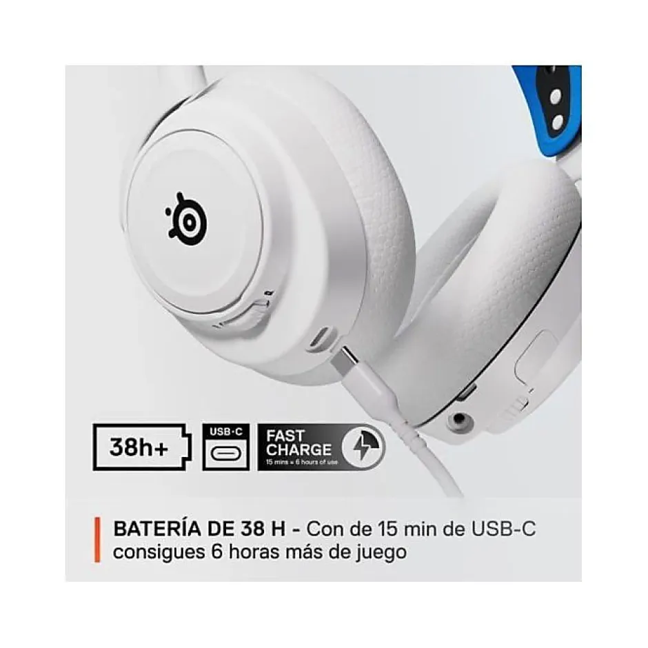 Casque Micro Gaming sans fil Arctis Nova 7P pour PS PC Mac Nintendo Switch Oculus Quest 2 et Android Blanc-Steelseries