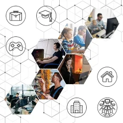 CAT8 BK 1m Câble Ethernet SFTP 2000MHz Transmission de données 40Gb Réseau LAN Internet Connecteurs en or RJ45^Duronic Sale