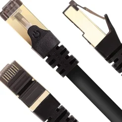 CAT8 BK 1m Câble Ethernet SFTP 2000MHz Transmission de données 40Gb Réseau LAN Internet Connecteurs en or RJ45^Duronic Sale