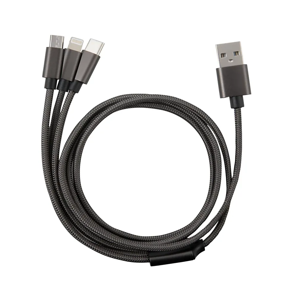 Câble 3 en 1 Lightning/Micro/USB-C^GAO New