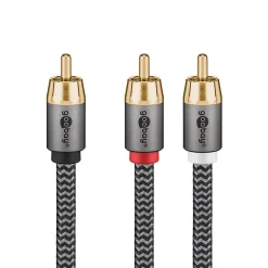 Câble audio 1 RCA mâle - 2 RCA mâles 3 m-Goobay Sale
