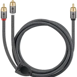 Câble audio 1 RCA mâle - 2 RCA mâles 2 m-Goobay Best