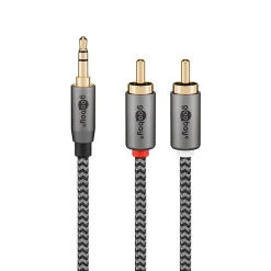 Câble audio Jack 3.5 - 2 RCA mâles 2 m^Goobay Online