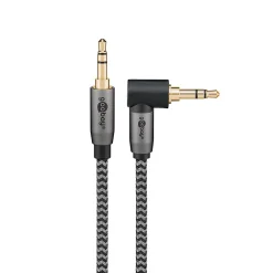 Câble audio Jack 3.5 coudé 90 or 2 m^Goobay Outlet