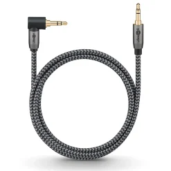 Câble audio Jack 3.5 coudé 90 or 1 m^Goobay Discount