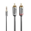 Câble audio Jack 3.5mm - 2x RCA 5 m-Lindy Outlet