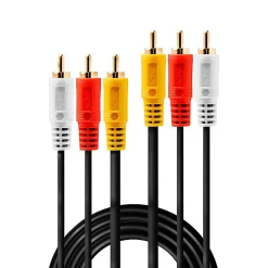 Câble audio vidéo 3 x RCA 1 mètre^Lindy Clearance