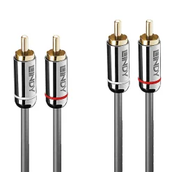 Câble audio 2x RCA Cromo Line 5m-Lindy Online