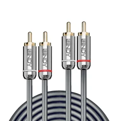Câble audio 2x RCA Cromo Line 1m^Lindy Discount