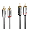 Câble audio 2x RCA Cromo Line 0.50m-Lindy Online