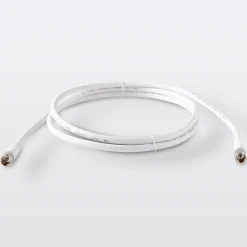 Câble coaxial 3C2V ø9.52 mm Mâle / Mâle blanc, 1.5 m-Blyss New