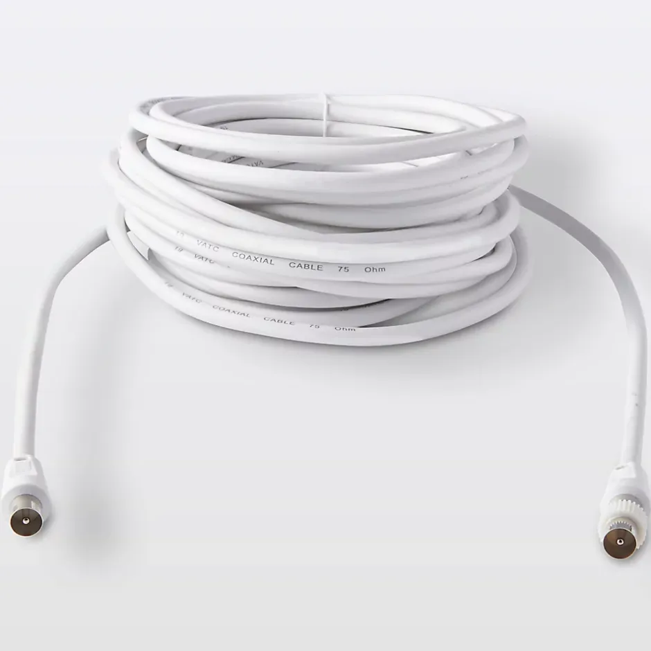 Câble coaxial Mâle / Mâle + adaptateur Mâle / Mâle , 10 m^Blyss Best