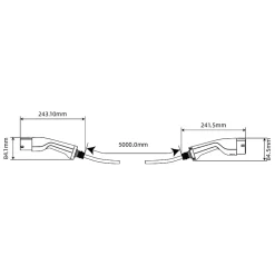 Câble de recharge pour voiture électrique 7,4KW 5m- Sale