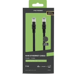 Câble Ethernet RJ45 CAT 8 mâle/mâle tressé - S/FTP 3 m - 395631-Metronic Sale