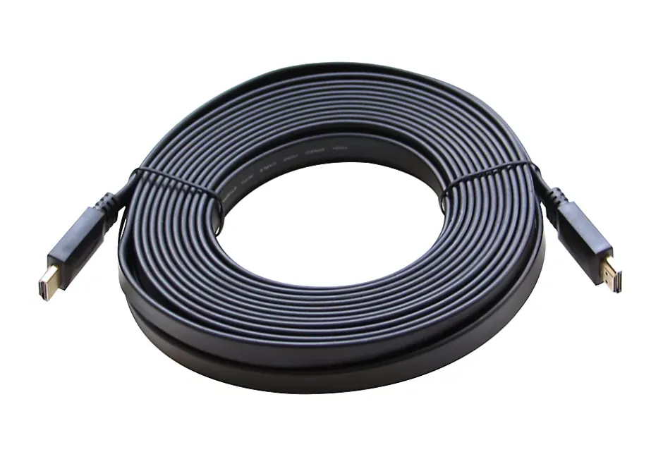 Câble HDMI Mâle / Mâle coudé 4K noir Or, 10 m-Blyss Outlet