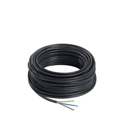Câble électrique flexible H05VVF 3x1,5 mm² Noir - 25 m^Nexans Outlet