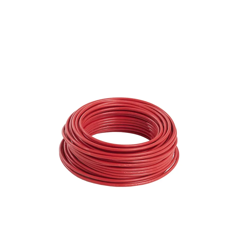 Câble électrique H07VR 6 mm² Rouge - 25 m^Nexans Discount