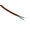 Câble électrique H03VVH2F 2x0,75mm² 10m marron-Zenitech