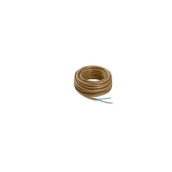Câble électrique 2X0,75 mm² H03VVH2F or couronne 5m-Nexans Discount
