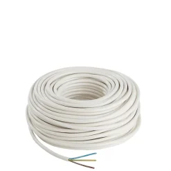 Câble électrique 3x1,5 mm² blanc - 50 m^Nexans Sale