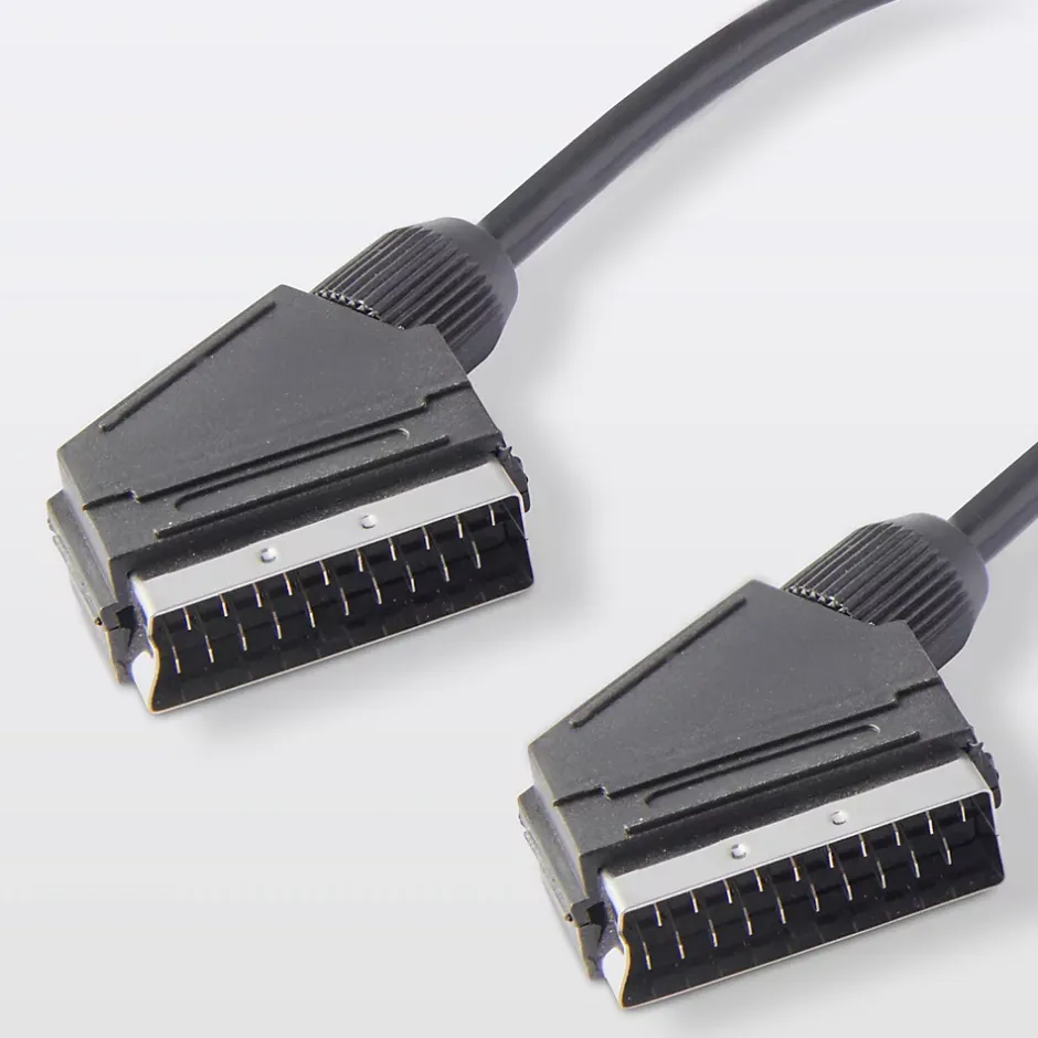 Câble péritel Mâle / Mâle noir , 0.75 m^Blyss Clearance