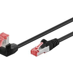 Câble RJ45 Cat6 coudé surblindé 25cm^Goobay Best