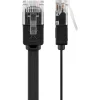 Câble RJ45 Cat6 15m non Blindé plat Noir^Goobay Outlet