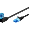 Câble RJ45 Cat6a coudé non blindé 5 m^Goobay Outlet