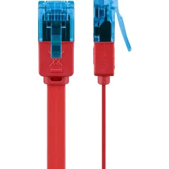 Câble RJ45 Cat6a plat non blindé 50cm^Goobay New