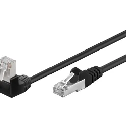 Câble RJ45 Cat5e coudé blindé 1 mètre^Goobay Best