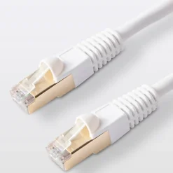 Câble RJ45 Mâle / Mâle Catégorie 6E blanc , 5 m^Blyss Hot