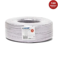 Câble réseau CAT5E UTP 100mt en bobine, certifié CPR-Velamp Outlet