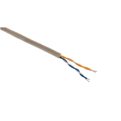 Câble téléphone 2 paires 0,6mm² ivoire 5m-Zenitech Online