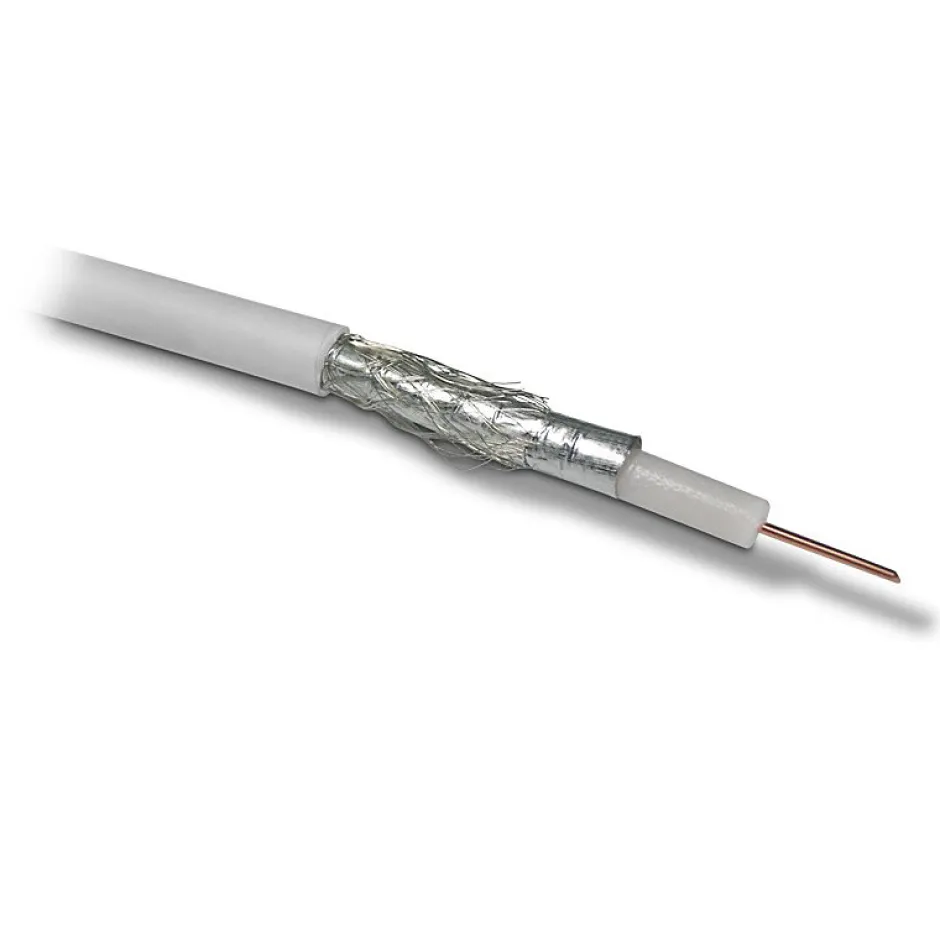 Câble TV coaxial bobine 17 VAtC 10 m - blanc-Metronic Discount