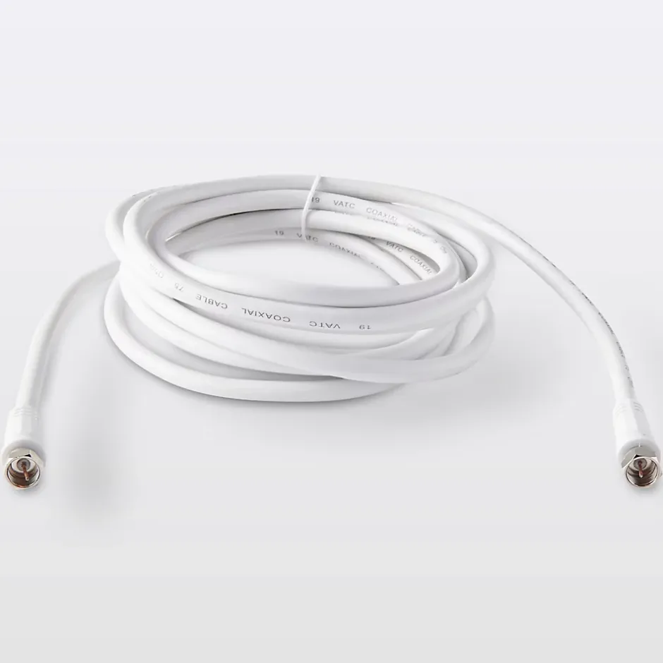 Câble type F 3C2V Mâle / Mâle blanc , 3 m-Blyss