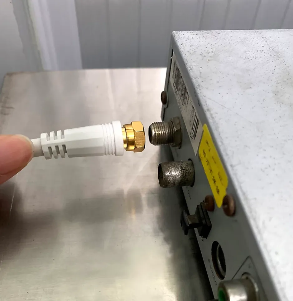 Câble Type F Mâle / Mâle blanc, Doré , 1.5 m^Blyss Hot