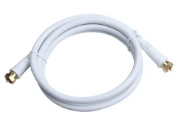 Câble Type F Mâle / Mâle blanc, Doré , 1.5 m^Blyss Hot