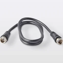 Câble Type F Mâle / Mâle noir , 0.75 m^Blyss Hot